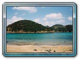 View from one of the beaches in Katsumoto